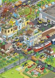 Multix Personal Utility Vehicle Advertising Campaign On Behance Isometric Art Cityscape Art Pixel City