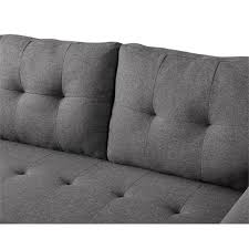 Maybe you would like to learn more about one of these? Bowery Hill Steel Gray Linen Reversible Sectional Sleeper Sofa With Storage For Small Space Walmart Com Walmart Com