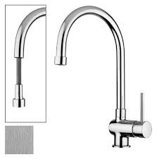 Paffoni Sk185mc Stick Kitchen Mixer With Shower Satin Vieffetrade Kitchen Mixer Kitchen Mixer Taps Kitchen Styling