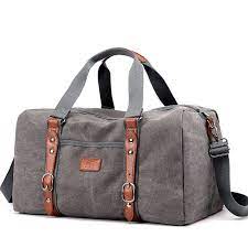 Canvas Duffle Bags Vintage Thick Canvas Leather Traveling Bag Men Hand Luggage Travel Bag Weekend Overnight Packing Xa216zc Canvas Duffle Bag Mens Travel Bag Duffle Bag Travel