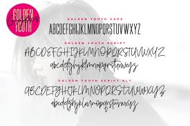 Also includes a full set of alternate characters and a large range of ligatures, accessible by turning on 'stylistic alternates' and 'discretionary ligatures' using opentype software. Golden Youth Desktop Font Webfont Youworkforthem