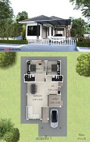 The floor area is elevated to approximately 300 mm or 2 steps. Two Contemporary Single Storey House Designs With Two Bedrooms Ulric Home Single Storey House Design Single Storey House 2 Bedroom House Design