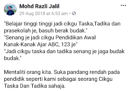 13328 01 mac 2021, 09:16. Penat Belajar Tinggi Tingi Tapi Jadi Cikgu Taska Sekadar Basuh Berak Budak Je Erin Sakura News