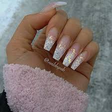 Black And Grey Ombre Coffin Nails Silver Wedding Nails Gorgeous Nails Nail Designs