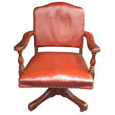 1920 S Period British Colonial Style Leather Office Chair From A Unique Collection Of Antique And Modern Of Vintage Office Chair British Colonial Style Chair
