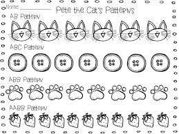 Below you will find a button to download the printables, the activity directions, and some links to more activities. Pete The Cat Patterns And A Math Freebie Pete The Cat Math Freebie Math Patterns