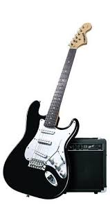 Fender Black Acoustic Electric Guitar Fender Starcaster Strat Pack Electric Guitar With Amp And Accessories Black Fender Http Www Amazon Com Dp B0 Electric Guitar And Amp Electric Guitar Guitar