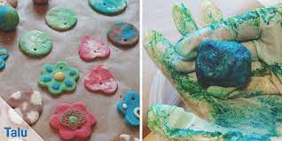 Zum salzteig bemalen und farbig gestalten gibt es grundsätzlich zwei möglichkeiten. Salzteig Bemalen Welche Farbe Wahlen Vor Oder Nach Dem Backen Talu De