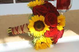 Sunflower and rose wedding flowers. Sunflower And Rose Bridal Bouquet Off 76 Cheap