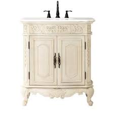Home Decorators Collection Winslow 33 In Vanity In Antique White With Marble Vanity Top In White 1590800410 The Home Depot Antique Bathroom Vanity Marble Vanity Tops Vanity