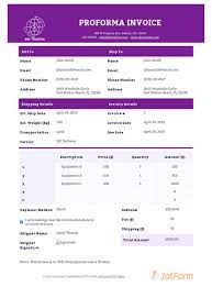 Coffee machine commercial professional consultancy invoice template. Proforma Invoice Template Pdf Templates Jotform