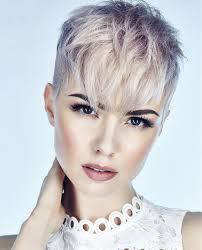 Short Pixie Cuts Grey Novocom Top