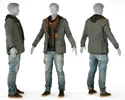 Male Casual Outfit 64 Jacket Scarf Jeans Shoes 3d Model Casual Outfits Shoes With Jeans Mens Outfits