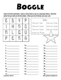 Boggle Printables Word Work Word Work Activities Relief Teaching Ideas