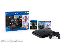 Sony Playstation Slim 4 1tb Only On Playstation Ps4 Console Bundle Black Walmart Com Ps4 Console Playstation Slim Playstation