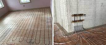 Heated tile floors are such a luxury and it is actually pretty easy to do it yourself! Radiant Floor Heating Akron Oh Martinov Home Solutions
