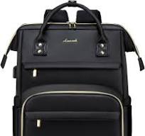 Amazon.com: LOVEVOOK Leather Laptop Backpack for Women 18 ...