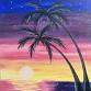 Summer Sunset Palms