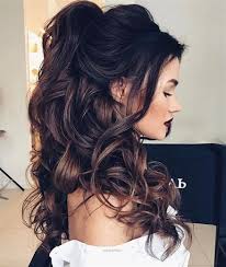 Consider this a half braid for a very formal occasion. Awesome Half Up Half Down Hairstyles Partial Updo Wedding Hairstyle Is A Great Options For The Mo Down Hairstyles For Long Hair Hair Styles Wedding Hair Down