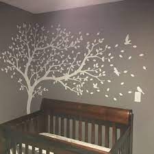Large Tree Decal Huge White Tree Wall Decal Stickers Corner Etsy Nursery Wall Decals Tree Large Tree Decal Tree Wall Decal