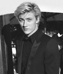 Long Black And Blonde Hair Men Handsome Platinum Blonde Hair And Black Suit Image Cute Blonde Guys Blonde Guys Blonde Hair Boy
