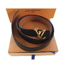 lwi vɥitɔ̃) or shortened to lv, is a french fashion house and luxury goods company founded in 1854 by louis vuitton. Louis Vuitton Black And Gold Reversible Leather Belt Belts Leather Black Ref 106891 Joli Closet