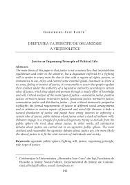 Check spelling or type a new query. Pdf Dreptatea Ca Principiu De Organizare A VieÅ£ii Politice Justice As Organizing Principle Of Political Life