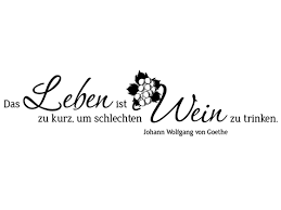 Wandtattoo Leben Und Wein Zitat Mit Weintrauben Wandtattoode