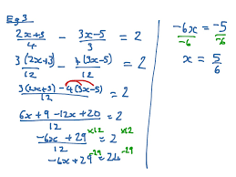 How to solve equations with fractions. Solve Linear Equations Involving Fractions Math Algebra Solving Equations Showme