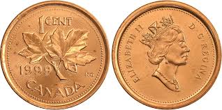 Coins And Canada 1 Cent 1999 Canadian Coins Price Guide