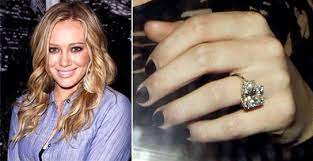 Hilary Duff S 750 000 Diamond Closeup Hilary Duff Engagement Ring Expensive Engagement Rings Most Expensive Engagement Ring
