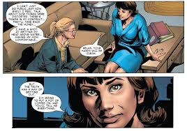 OOOH YEAH that's the look of a woman who finally knows why her life is so  messed up. My profile series of Debra Whitman ends...