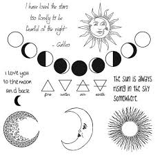 Kawaii day night scene ankle tattoos. Tattify Moon Themed Temporary Tattoos Night And Day Set Of 18 Walmart Com Walmart Com
