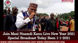 Today the 9th of october 2020. Obinwanne Ndi Igbo á»zi á»ma Chineke Join Mazi Nnamdi Kanu Live New Year 2021 Special Broadcast Today Been 1 1 2021 Facebook
