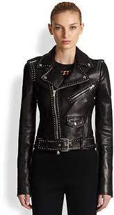 5 570 Alexander Mcqueen Studded Leather Moto Jacket Jackets Leather Jackets Women Leather Jacket Outfits