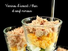 Recette De Verrines D Avocat Thon Et Oeuf Mimosa Recette Verrine Avocat Recette Verrine Avocat Thon