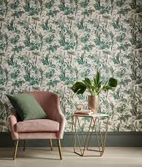 Nicola Broughton The Girl With The Green Sofa Blog Homejames Kivior S Maximalist Eclectic Home Green Wallpaper Trending Decor Wallpaper Trends