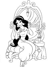 Aladdin and jasmine flying on the city disney coloring pagesc099. Free Printable Jasmine Coloring Pages For Kids Best Coloring Pages For Kids
