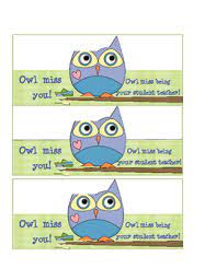 Owl miss you thank you notes for teachers supplies: Owl Miss You Gift Tags Student Teacher By The Teacher Tattles Tpt