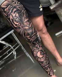This Dasssart Leg Sleeve Though Tattoo Tattoos Tattooed Art Design Ink Inked Full Leg Tattoos Best Leg Tattoos Leg Sleeve Tattoo