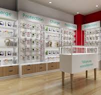 phone accessories shop display