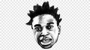That's why i've haven't been uploading as i should. Kodak Black Drawing Rapper Sketch Face Monochrome Png Pngegg