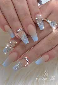 There are two primary forms: 41 Kinds Long Coffin Gold Nail More Suitable For Valentine S Day Lily Fashion Style Blue Ombre Nails Best Acrylic Nails Blue Acrylic Nails