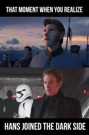Star Wars And Frozen Star Wars Humor Funny Star Wars Memes Star Wars Memes