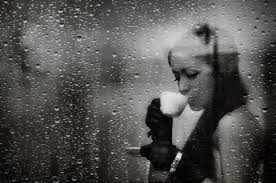 Women Coffee Rain