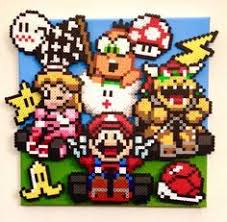 3d Mario Kart Retro Gaming Art Handmade Pixel Art Perler Perle Perles Hama Perle Hama Mario
