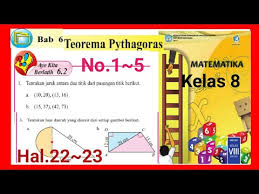 Matematika kelas 8 halaman 22 semester 1. Ayo Kita Berlatih 6 2 Halaman 22 23 No 1 5 Matematika Kelas 8 Smp Pythagoras Youtube