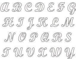 Plantillas de letras del abecedario (grandes) para imprimir y recortar. Moldes De Letras Para Imprimir Y Recortar Medianas Individuales