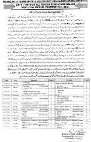 The indira gandhi national open university is located in new delhi. Bise Rawalpindi Board Inter 11th 12th Date Sheet 2021 Online Download Biserwp Hssc Fa Fsc
