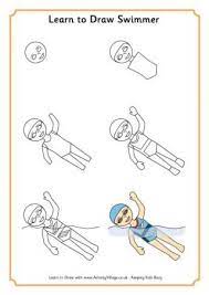 How to draw a swimmer. Pin On Drawing